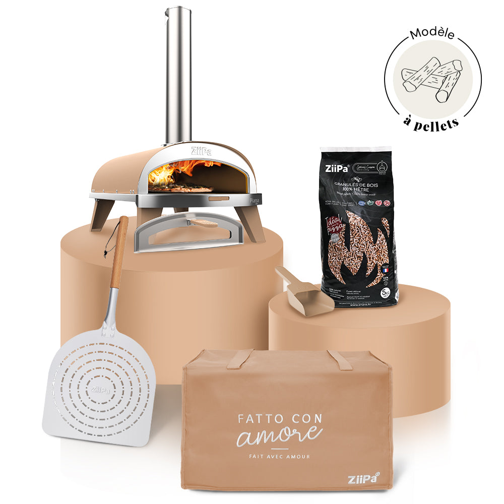 Pack Iniziale Bois • Coffret four à bois Piana Evo • Sable
