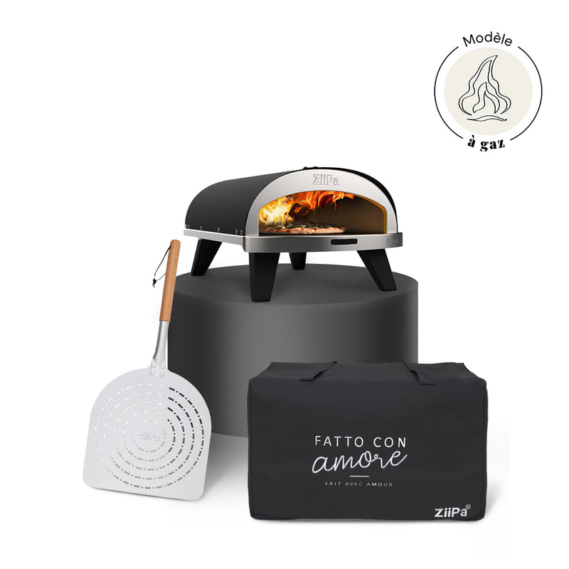 Pack Iniziale Gaz • Coffret four à Gaz Piana Evo • Charbon