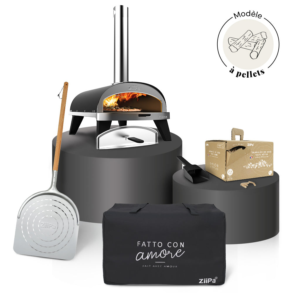 Pack Iniziale Pellets • Piana-Holzofenbox • Charbon