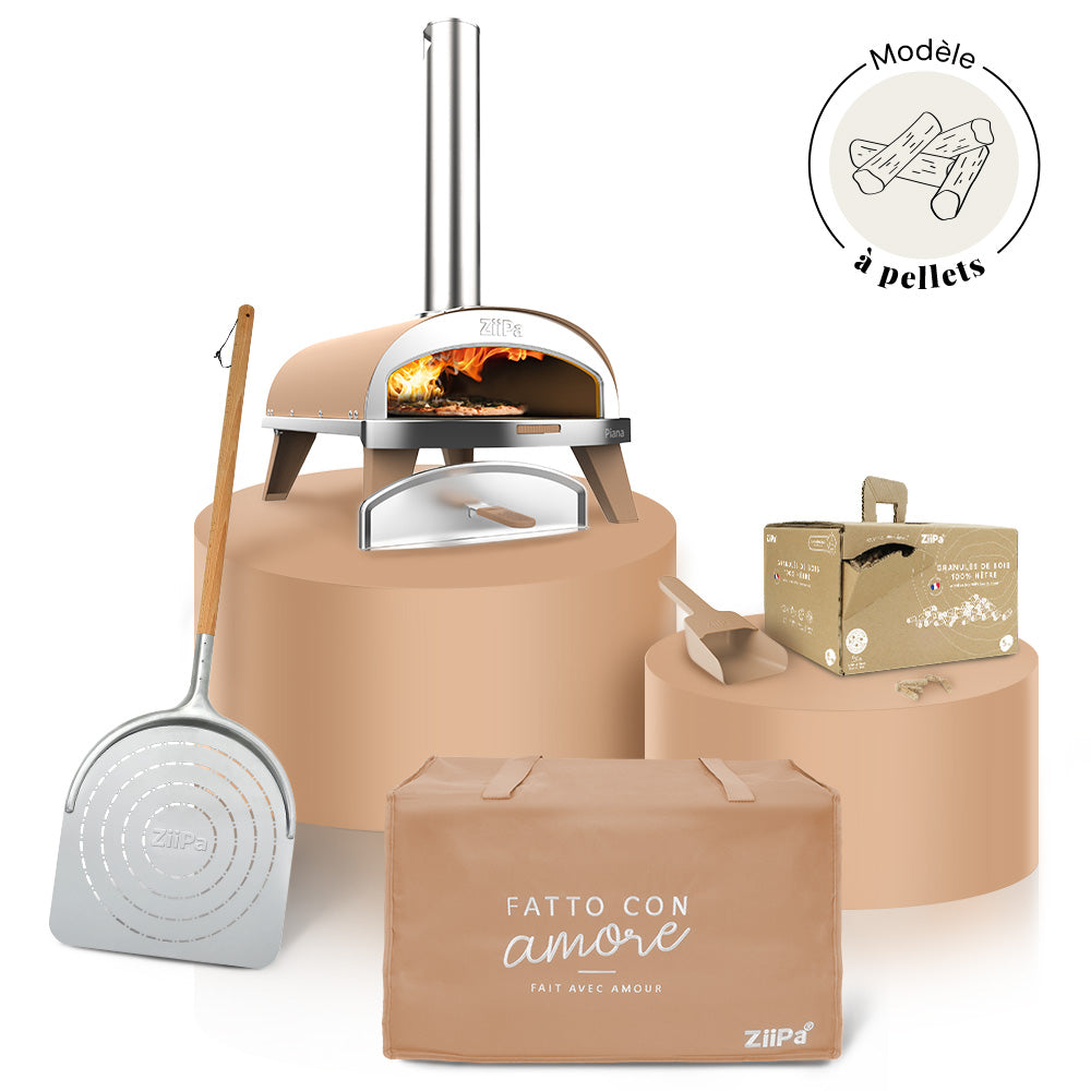 Pack Iniziale Pellets • Coffret four à bois Piana • Sable