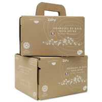 Pellets de hêtre • 2 cartons distributeurs de 5 kg de pellets alimentaires