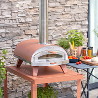Piana Evo Bois • Four à pizza à pellets 12" • Terracotta