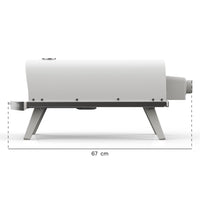 Piana Gaz Evo • Four à pizza à gaz 12" • Craie