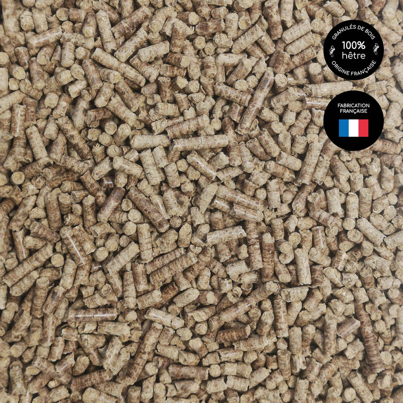 Beech pellets • 5 kg food-grade pellet dispenser box