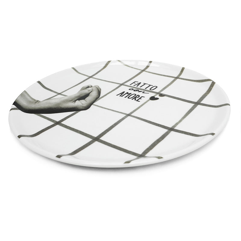 Atina • Set of 4 pizza plates • Ardoise