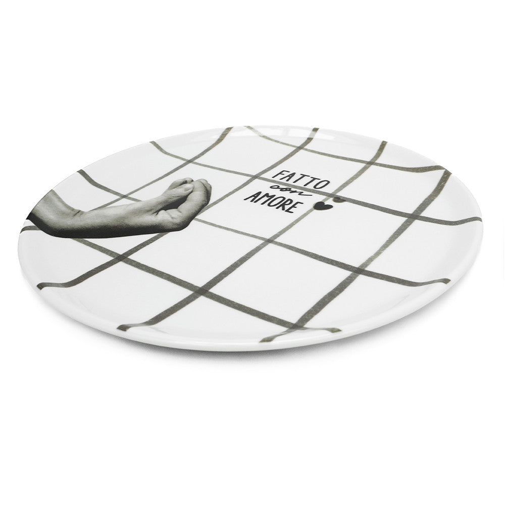 Atina • Set of 4 pizza plates • Ardoise
