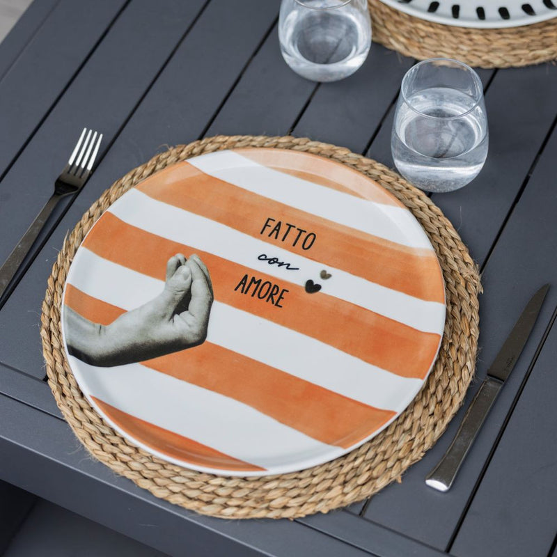 Atina • Set of 4 pizza plates • Terracotta