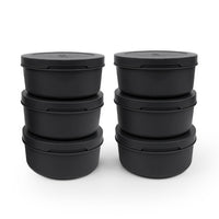 Spetina • Set de 6 boîtes à pâtons • Charbon