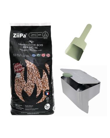 Pack Legno • Pala per pellets, Pellet di fagio, Distributore di pellet • Eucalyptus