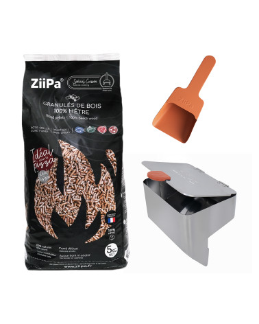 Pack Legno • Pala per pellets, Pellet di fagio, Distributore di pellet • Terracotta