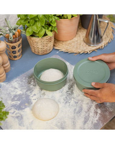 Pack Preparazione • Scale, Set of 6 pizza dough boxes, Pizza dough cutter • Eucalyptus