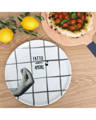 Set of 4 pizza plates • Atina • Ardoise