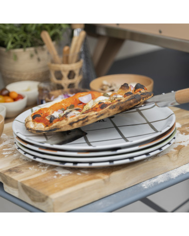 Set of 4 pizza plates • Atina • Ardoise