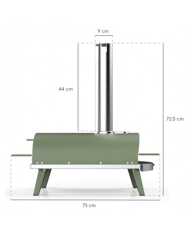 Piana • Forno per pizza a pellet • Eucalyptus