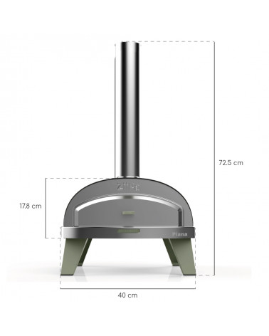 Piana • Forno per pizza a pellet • Eucalyptus