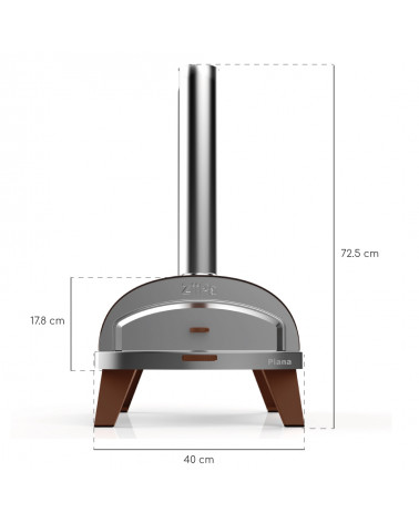 Piana • Forno per pizza a pellet • Terracotta