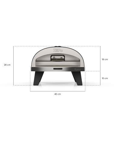 Piana Gas • Forno per pizza a gas • Charbon