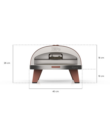 Piana Gas • Forno per pizza a gas • Terracotta