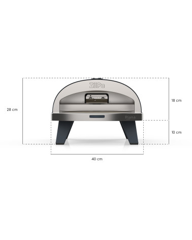 Piana Gas • Gas pizza oven Ardoise