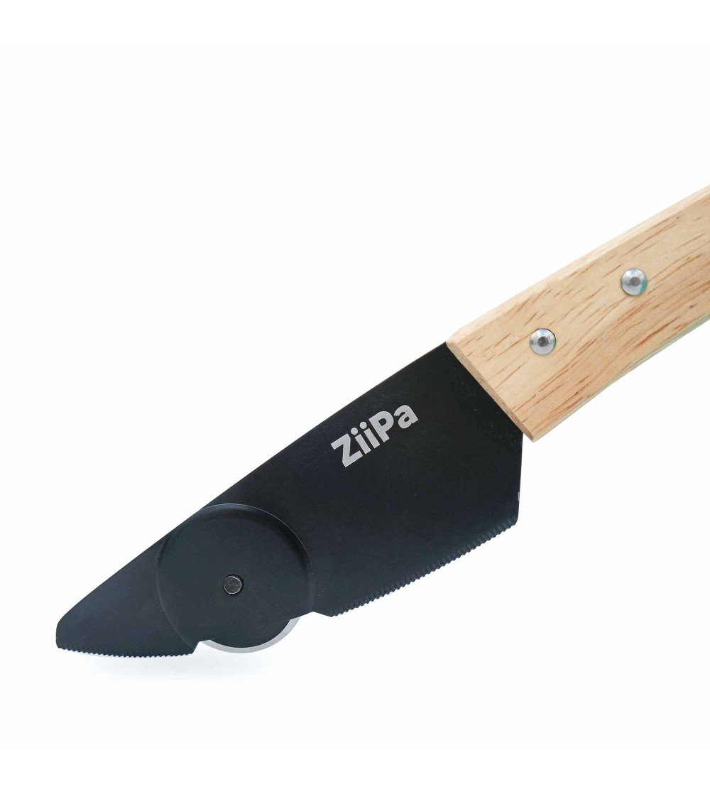 Couteau à pizza - Lame 11cm crantée - Noir | Classic Polypro