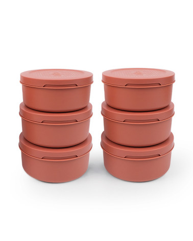 Spetina • Set di 6 scatola per lievitazione • Terracotta