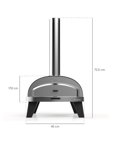 Piana • Forno per pizza a pellet • Charbon