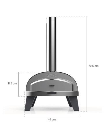 Piana • Forno per pizza a pellet • Ardoise