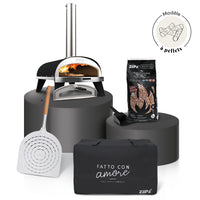 Pack Iniziale Bois • Coffret four à bois Piana Evo • Charbon