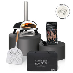 Pack Iniziale Bois • Coffret four à bois Piana Evo • Charbon