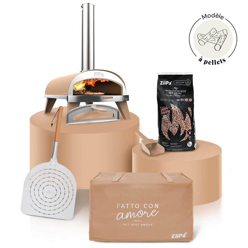 Pack Iniziale Bois • Coffret four à bois Piana Evo • Sable