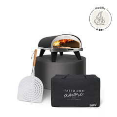 Pack Iniziale Gaz • Coffret four à Gaz Piana Evo • Charbon