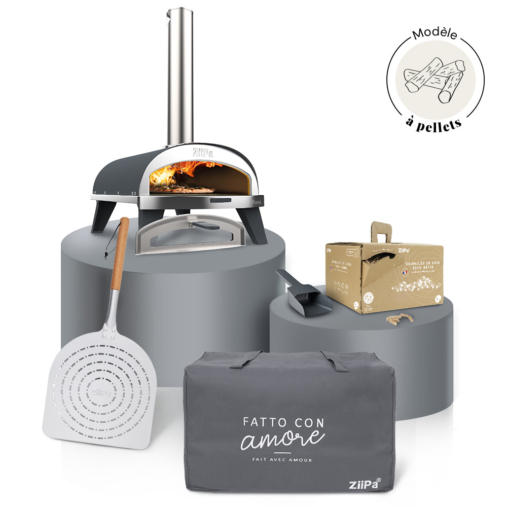 Pack Iniziale Bois • Coffret four à bois Piana Evo • Ardoise