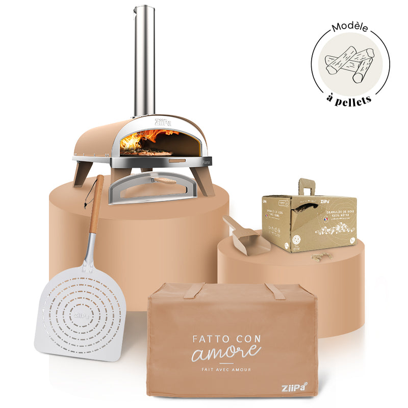 Pack Iniziale Bois • Coffret four à bois Piana Evo • Sable