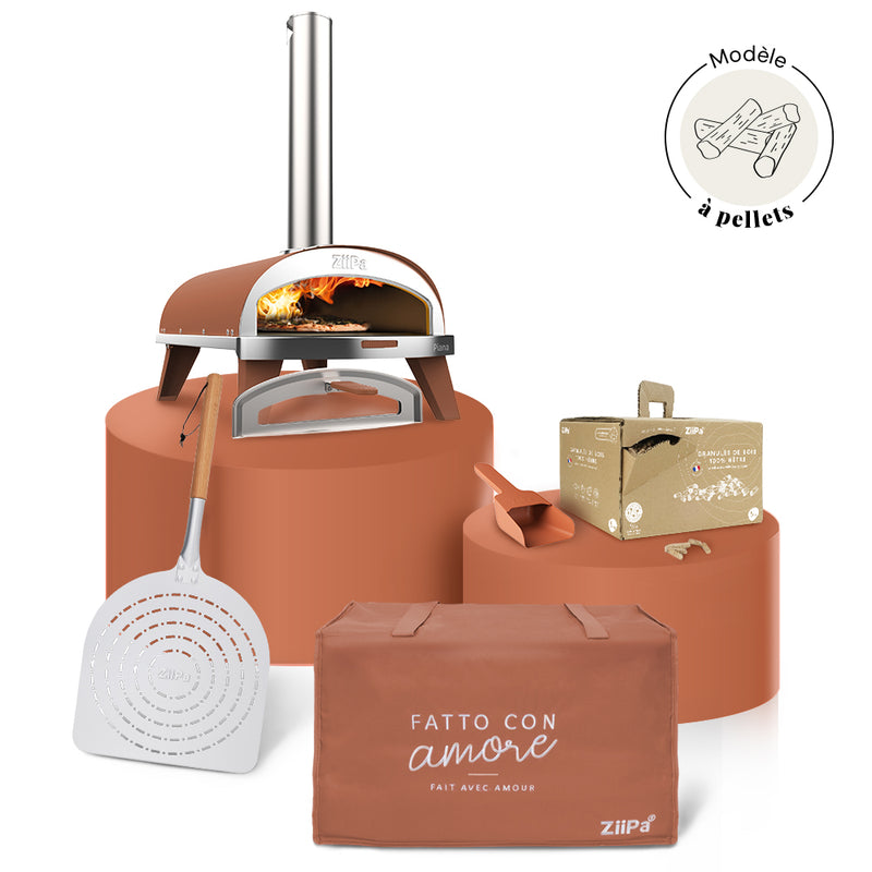 Pack Iniziale Bois • Coffret four à bois Piana Evo • Terracotta