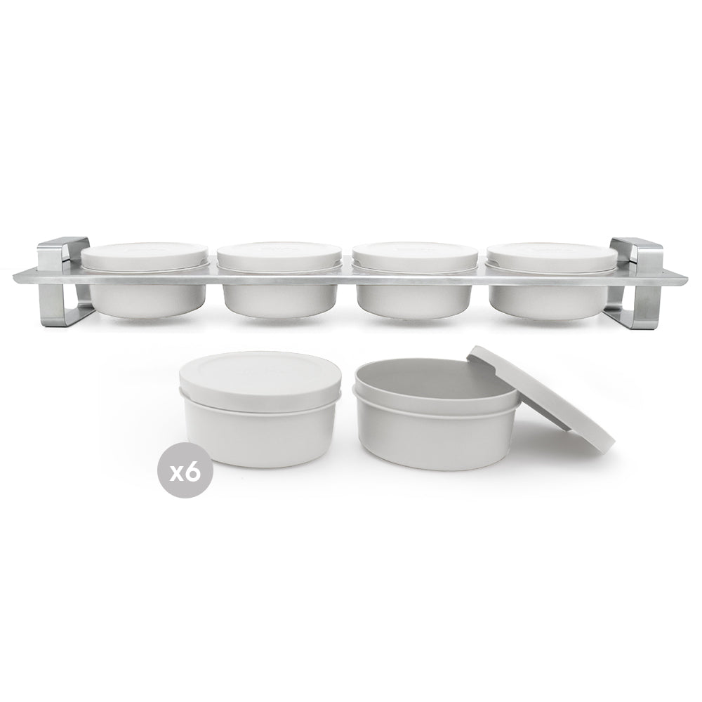 Pack Gusto • Topping station, 6 boîtes à pâtons • Craie