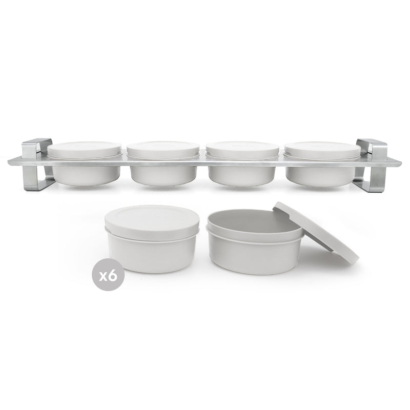 Pack Gusto • Topping station, 6 boîtes à pâtons • Craie