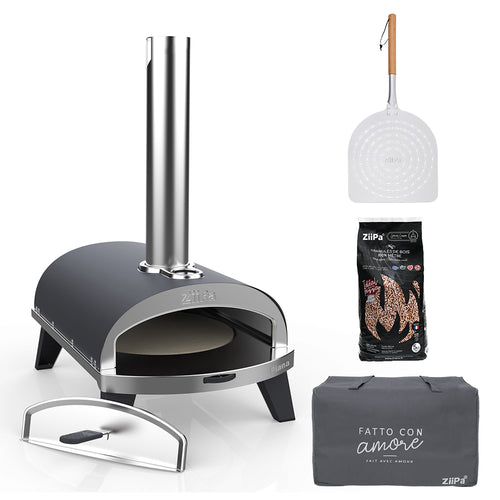 Pack Pizzaiolo • Coffret four à bois + 3 accessoires • Ardoise