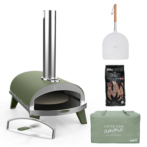Pack Pizzaiolo • Coffret four à bois + 3 accessoires • Eucalyptus