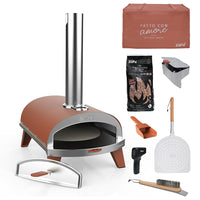 Pack Maestro • Coffret four à bois + 7 accessoires • Terracotta
