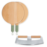 Pack Servizio • 2 pizza boards, pizza cutter • Eucalyptus