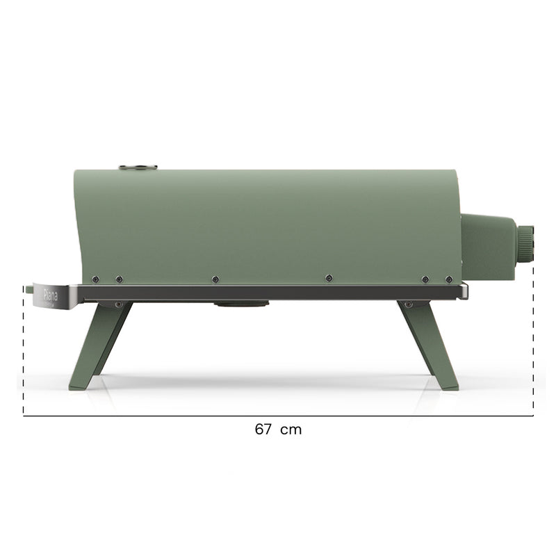 Piana Evo Gas • 12"-Gas-Pizzaofen • Eucalyptus