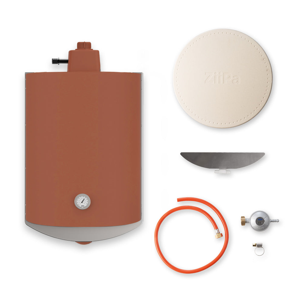 Piana Evo Gas • 12"-Gas-Pizzaofen • Terracotta