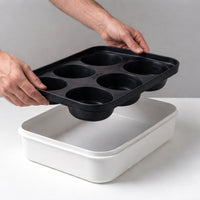 Pack Preparazione Minola • Silikonmatte mit 6 Mulden & Teigbox