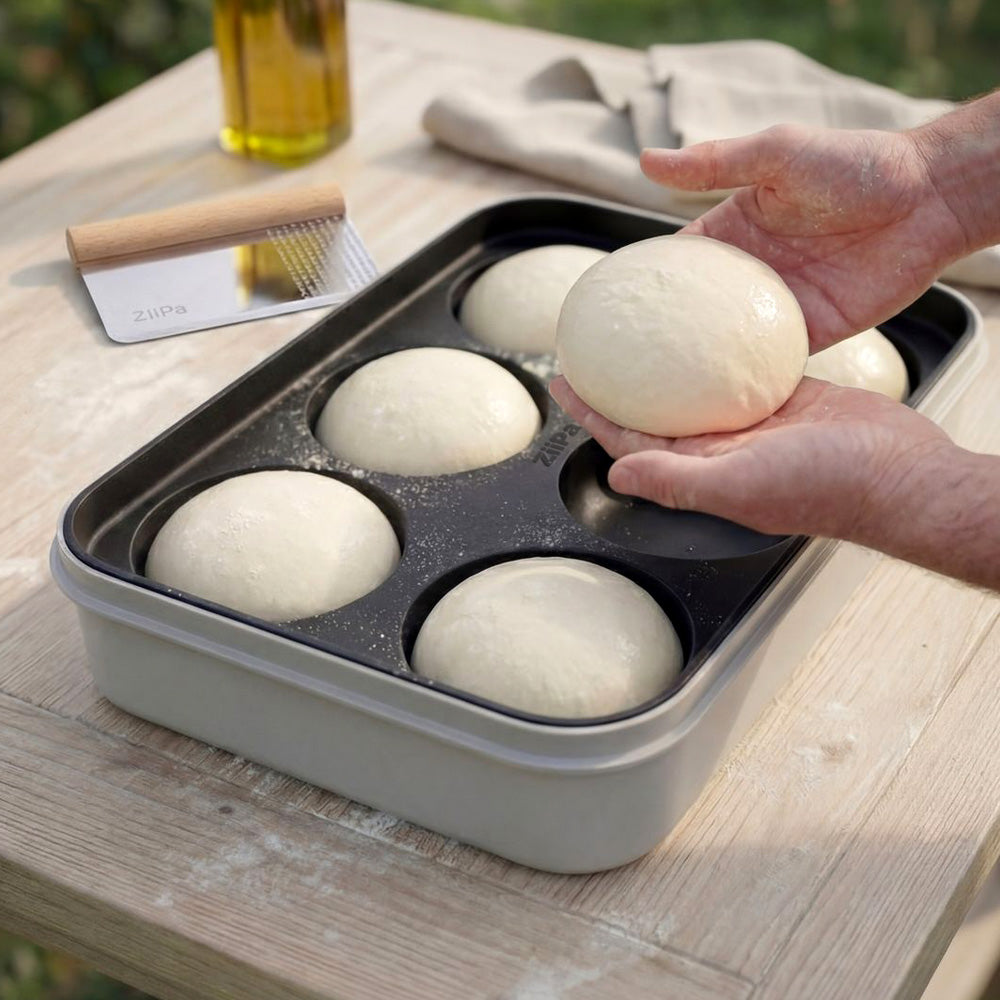 Pack Preparazione Minola • Silikonmatte mit 6 Mulden & Teigbox