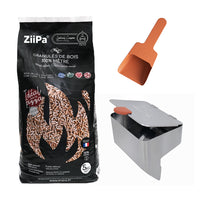 Pack Legno • Pellet dispenser, pellet shovel, pellet bag • Terracotta