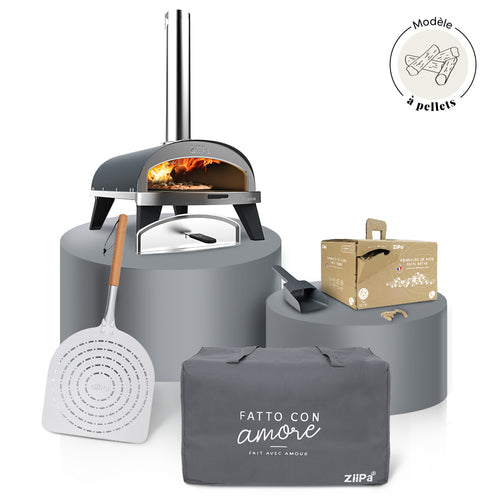 Pack Iniziale Bois • Coffret four à bois Piana •  Ardoise