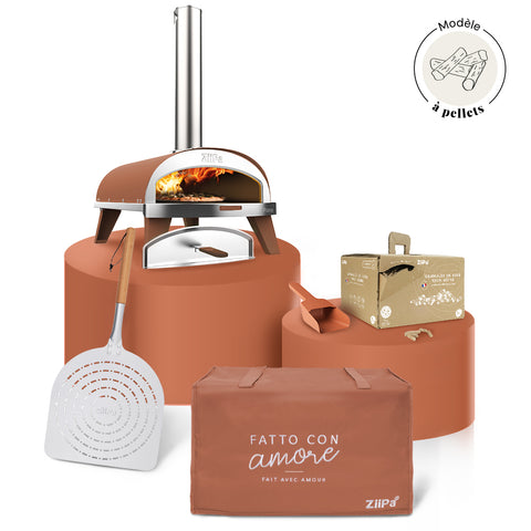 Pack Iniziale Bois • Coffret four à bois Piana • Terracotta