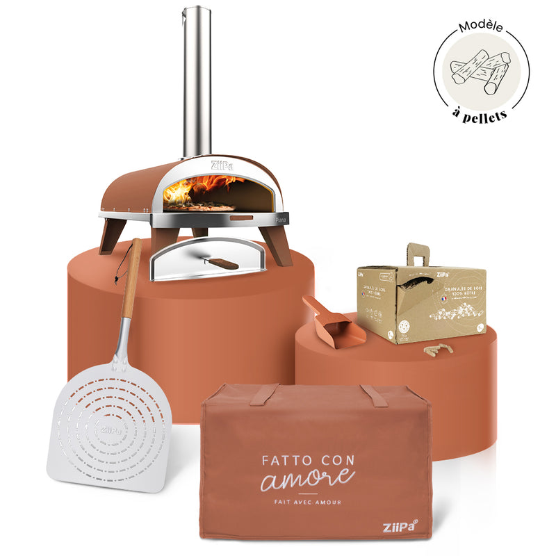 Pack Iniziale Bois • Coffret four à bois Piana • Terracotta