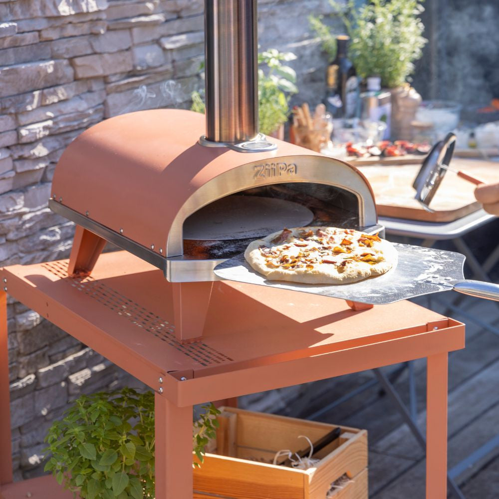 Steel Pizza Oven Trolleys - Mobile and Practical