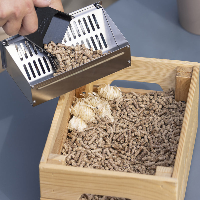 Pack Legno • Distributeur de pellets, pelle à pellets, sac de pellets • Ardoise